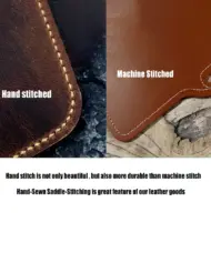 Handmade & Hand Stitched Macbook Leather Case - Image 5