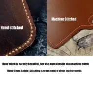 Handmade Leather Phone Case With Cardholder - Image 6