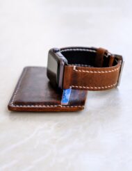 Hand Stitched Leather Apple Watch Band Brown