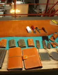 Handmade Leather Phone Case With Cardholder - Image 5