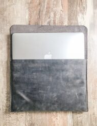 Handmade & Hand Stitched Macbook Leather Case - Image 2