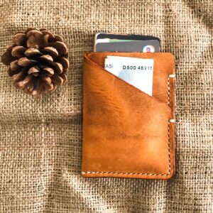 Minimalist Leather Slim Pocket Card Holder