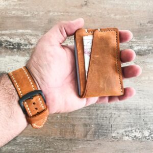 Minimalist Leather Thin Wallet Pocket Card Holder